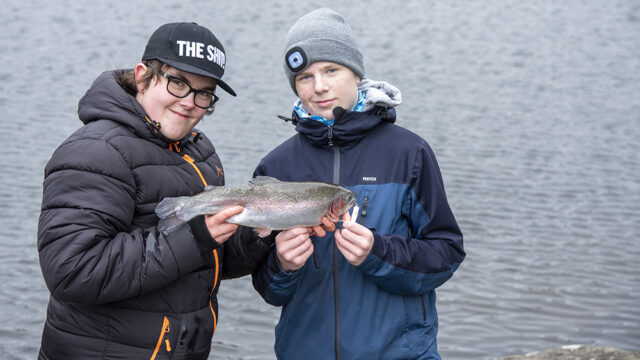 Bra drag för fisket i Bergsjön