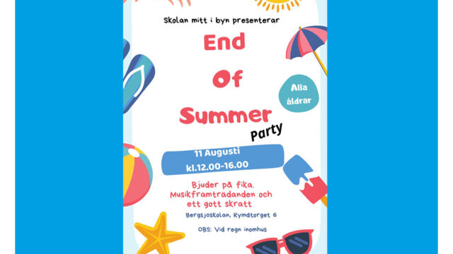 Välkommen på End of summer-party!